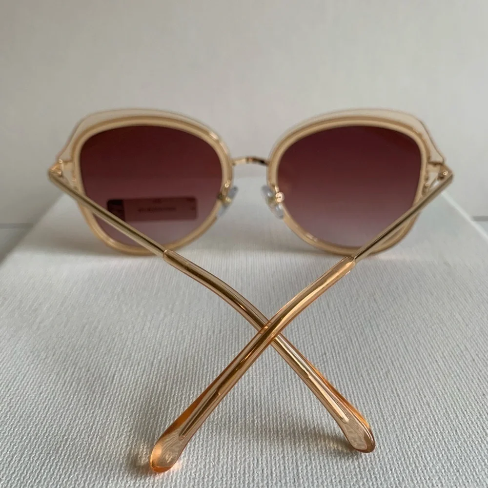NWT gold wire and lucite sunglasses